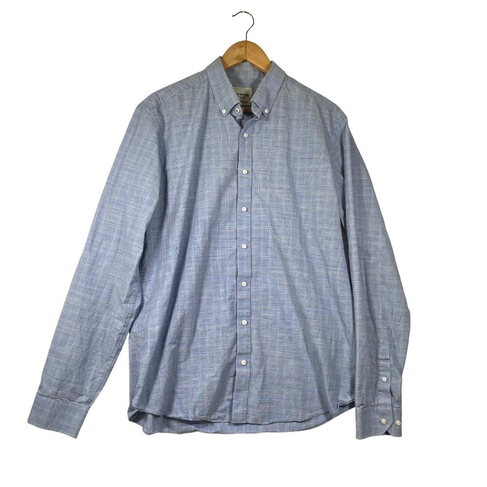Ben Sherman‎ Men's Tailored Skinny Fit Button Down Shirt Size XL